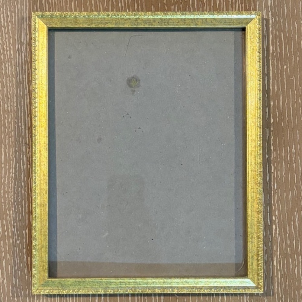 Vintage Gold Ornate Embossed 8x10 Picture Frame Tabletop Glass Display